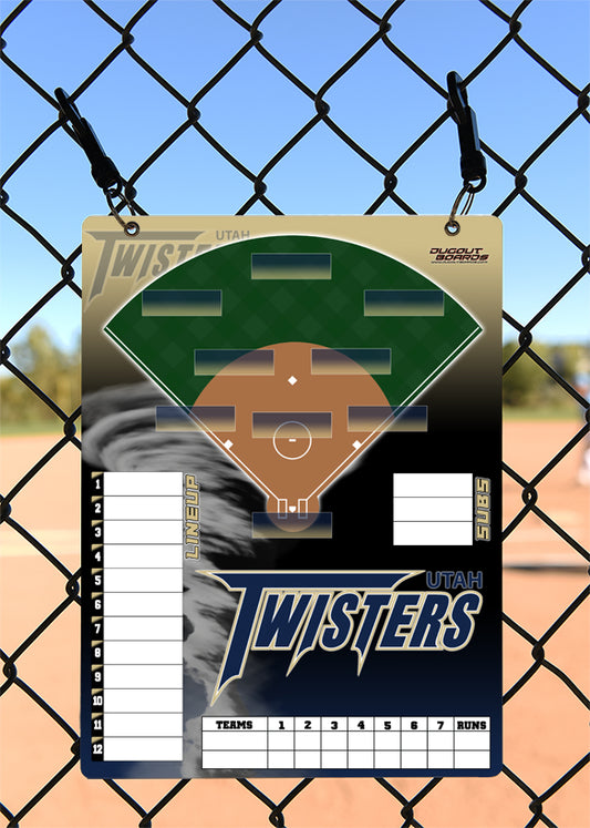 Softball Lineup Board, Gradient Design Vertical