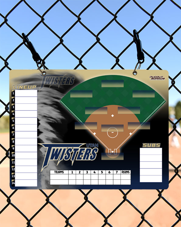 Softball Lineup Board, Gradient Design Horizontal
