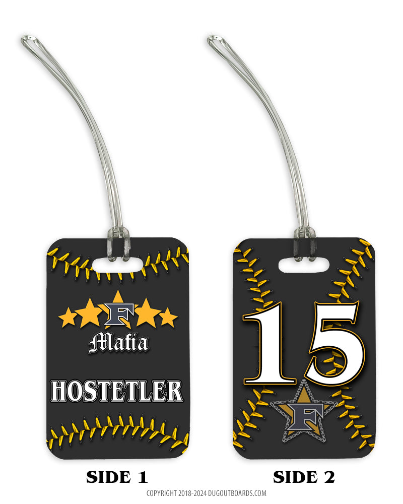 Custom Baseball Bag Tag