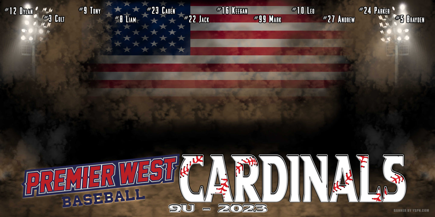 4ft x 8ft Team Banner