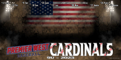 4ft x 8ft Team Banner