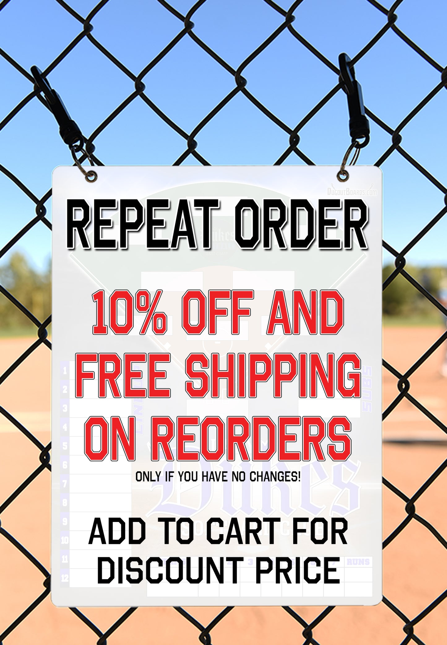 Custom "RE-ORDER" Style Board