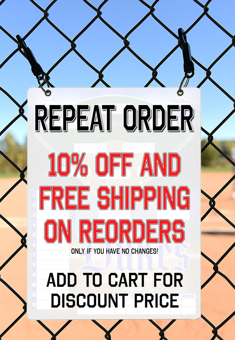 Custom "RE-ORDER" Style Board