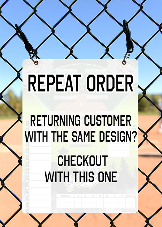 Custom "RE-ORDER" Style Board