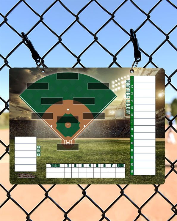 Lineup Board, Standard Stadium Baseball Horizontal